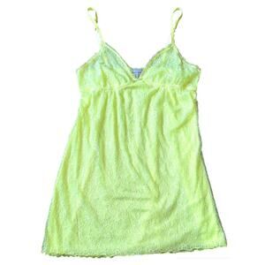 Morgan Taylor Intimates Yellow Lace Nightie Lingerie Gown Large